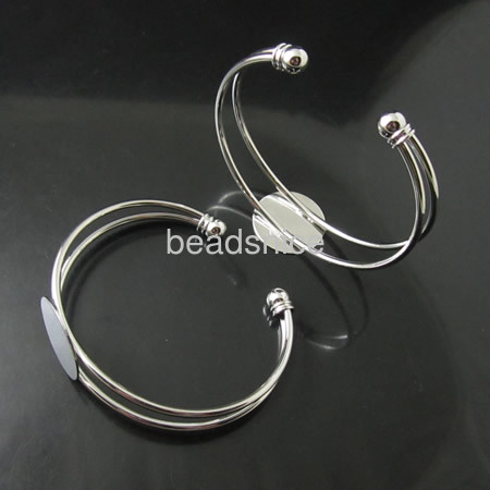 Brass Bracelet Base,20mm,Nickel-Free,Lead-Safe,